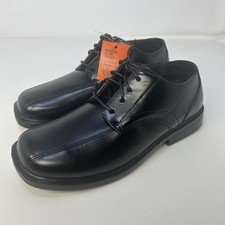 Deer Stags Gabe Boys Black Lace-Up Oxford Dress Shoes Size 4M NIB