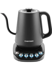 Chefman Electric Kettle 1.8-L+Temperature Controls+Auto-Shut Off+Dispenser Spout