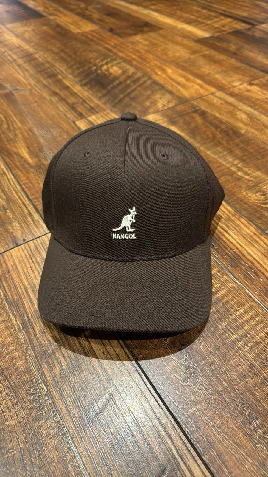 KANGOL Logo Wool FlexFit Fitted Baseball Cap S/M