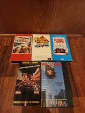 Cheech & Chong VHS Lot Of 5 Still Smokin Up In Smoke Next Movie Tough All Over 