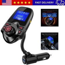 ONN Upgraded 2025 Bluetooth Car FM Transmitter, 1.44 LCD Display, Flexible G...