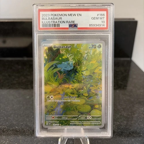 Pokémon Bulbasaur MEW 151 Card 166 PSA 10 Special Illustration Rare