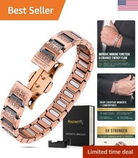 EllipseMAX 5x Strength Copper Magnetic Bracelet for Well-Being - Gift-Ready