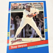 Donruss 1991 Tony Gwynn #243 San Diego Padres 2 Yellow Stripes Baseball Card