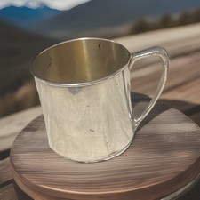 Vintage Silver Plate Oneida Community Baby Child's Christening Cup Mug