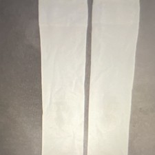 Vintage White Women's Thigh High Stockings Pantyhose, One Size