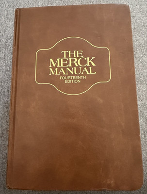The Merck Manual of Diagnosis and Therapy 14th Ed (1982) Hardcover Berkow