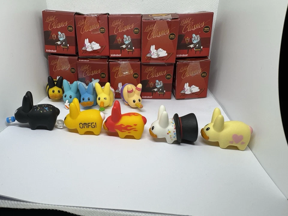 Kidrobot Frank Kozik Labbit Classics Vinyl Figures Complete Set Of 14 Toys - Image 4 of 4