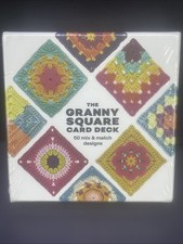 The Granny Square Card Deck - 50 Mix  Match Designs, Crochet Granny Squares Boo