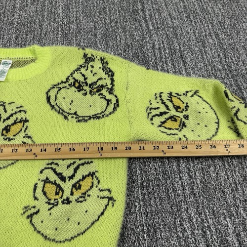 The Grinch Justice Sweater Girls Large Mr Grinch Soft Pullover Grinchy Christmas - Picture 6 of 10
