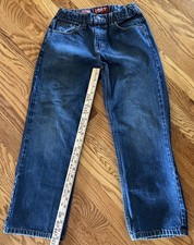 ARIZONA JEAN CO. Boy size 12 Husky Original relaxed Jeans adjustable waist
