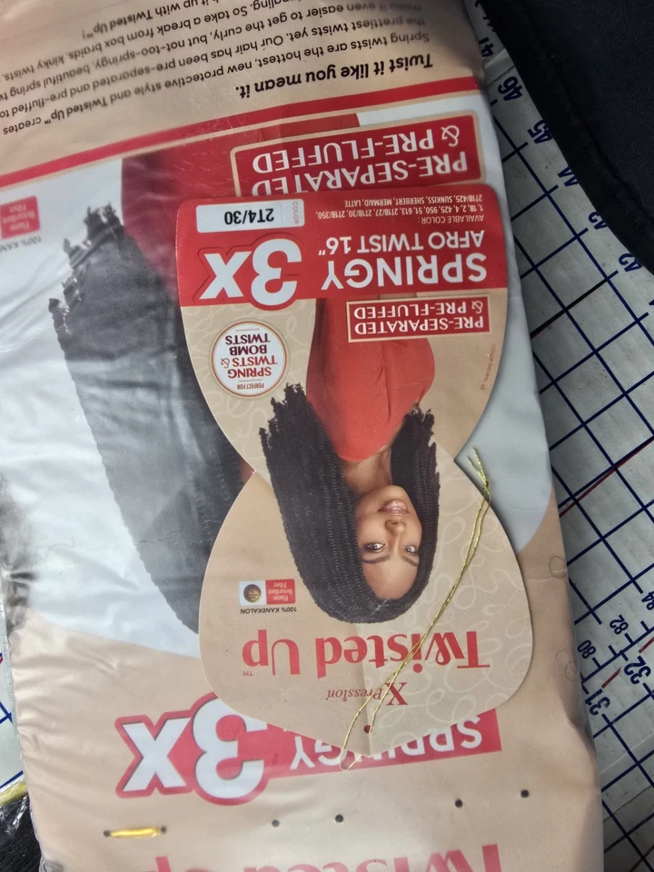 9 Total Packs Of Crochet Braids X-Pression Twisted Mixed Lot. Mostly NEW - Image 4 of 4