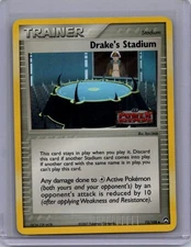 Pokemon Power Keepers #72/108 Drake's Stadium Reverse Holo Stamp Lightly played