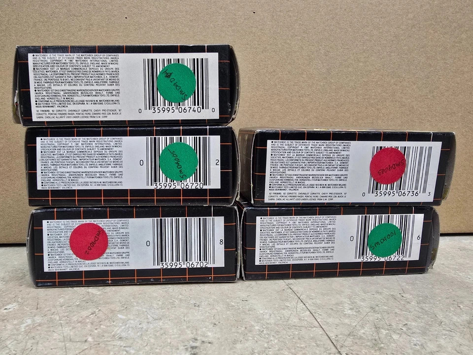 Matchbox Superfast Lasers Sealed Original Boxes  MIP Lot of 5 - Image 4 of 4