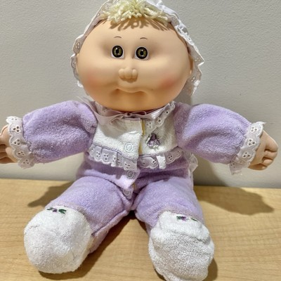 Hasbro 12'' Cabbage Patch Kids BABIES  Bean Bottom Blonde Brown Combo Girl Doll