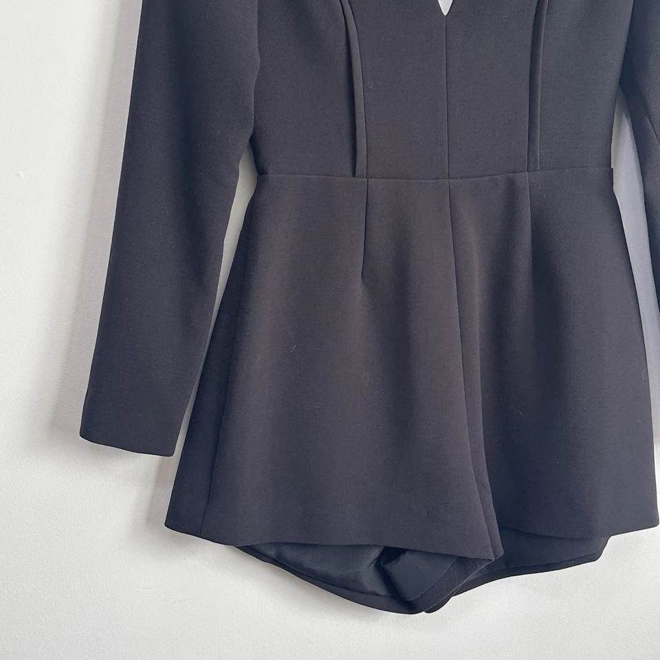 Mameluco Finders Keepers Mono Redondo Negro XS Cuello en V Manga Larga Fiesta Club Foto 4 de 4