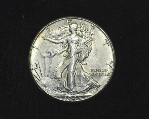 HS&C: 1946 D Liberty Walking Half Dollar BU - US Coin