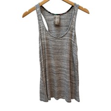 Dolan Tank Top Women XS Gray Space Dye Racerback Sleeveless Casual Made in USA