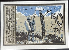 50 Pfennig Aschersleben 1921 biglietto di serie denaro di emergenza buono 16.03.c