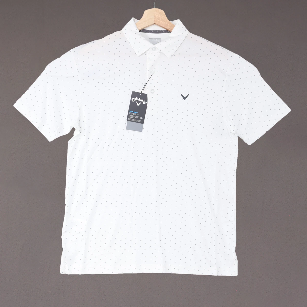 Callaway + CLUBHAUS S/S Polo ホワイト　白 M Callaway Mens Golf Shirts Polo Performance Stretch Bright White