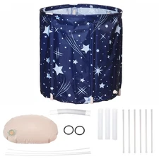 28*26in Adult Baby Household Insulation Folding PVC Water Bath Tub Shower Basin