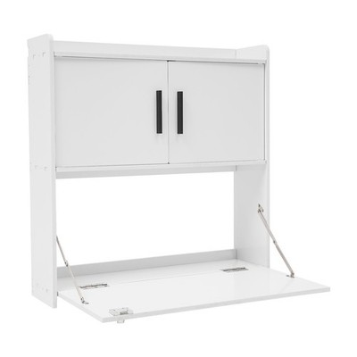 Wall Mounted Desk Cabinet Multifunctional Fold Down Laptop Table Folding Table