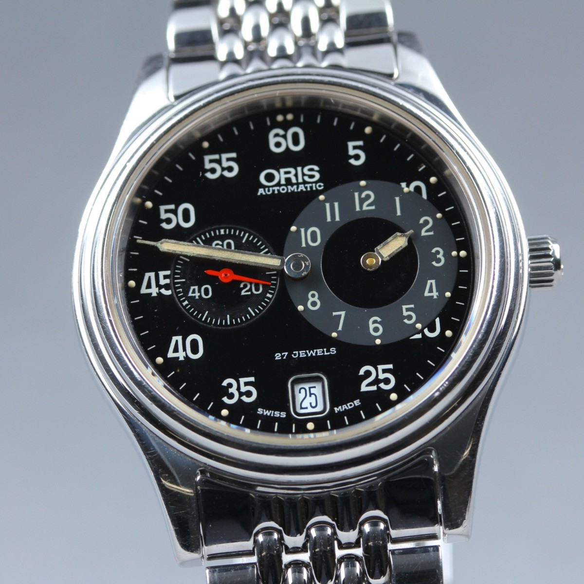 Oris Pointer Date Small Second 型番7403 Vintage Oris Pointer 7403 Black Men's Automatic Small Second Watch