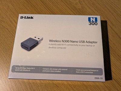 D-Link DWA-131 E1 2,4GHz N300 USB WLAN Adapter - Realtek - Windows 7 kompatibel