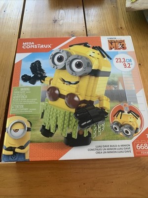 Mega Construx Despicable Me 3 LUAU DAVE BUILD A MINION 9.2'' Brand New