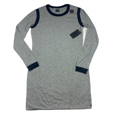 Hurley Dri Fit Long Sleeve Dress Grey Black Womens Size Large