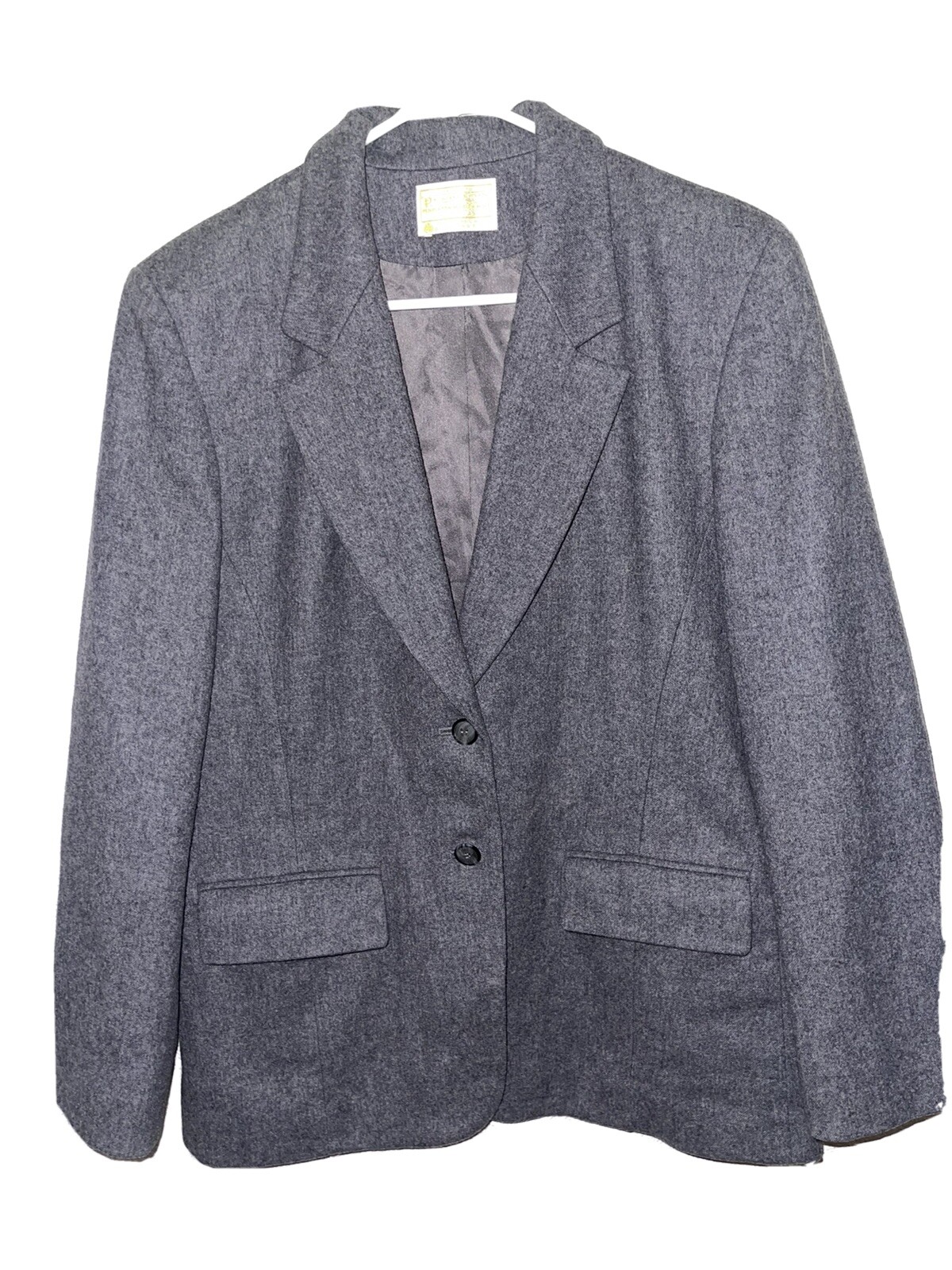 Pendleton Virgin Wool Blazer Vintage EUC GRAY Cla… - image 1