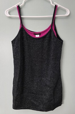 MARK Camisole Tank Top Bundle 2 Pack XL Pink & Black Shimmer