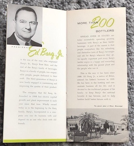 Vintage Barq's Root Beer Soda Sales Brochure - Original NOS Bottler Salesman - Picture 4 of 6