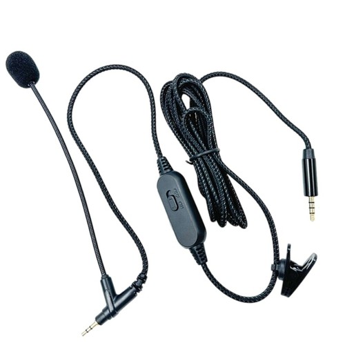 Boom Gaming Microphone Cable for Headphone Wire Cord with Volumes Control - Photo 6/10