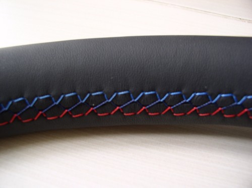 03-05 BMW E60 E61 NEW NAPPA LEATHER STEERING / THUMB RESTS/M STYLE stitch - 第 8/12 張圖片