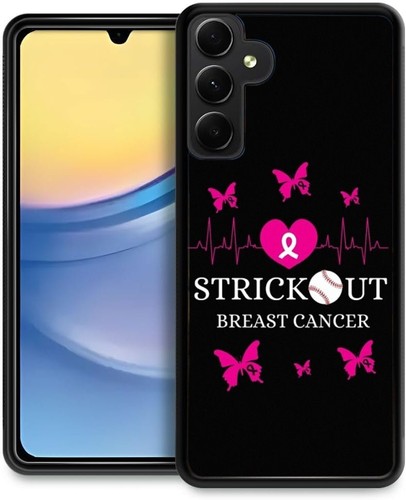 Pink Ribbon Softball Fight Plastic Case For iPhone SE4 16e 14 15 16 Plus Pro Max - Picture 17 of 25