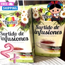 TE Variety Infusions Tea / Te Surtido de Infusiones (2 boxes 25 bags ea.)