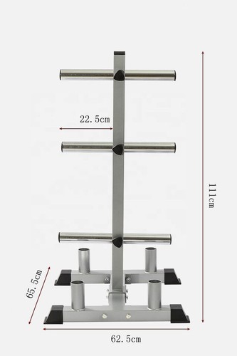 Barbell Weight Plate 6 Collar Storage Stand Rack Holder Home Gym Exercise 50mm L - Picture 7 of 7