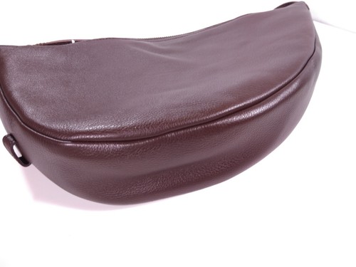 Tess Sling Bag in Leather, Adjustable Crossbody Strap, Mahogany 109887 - Picture 10 of 12