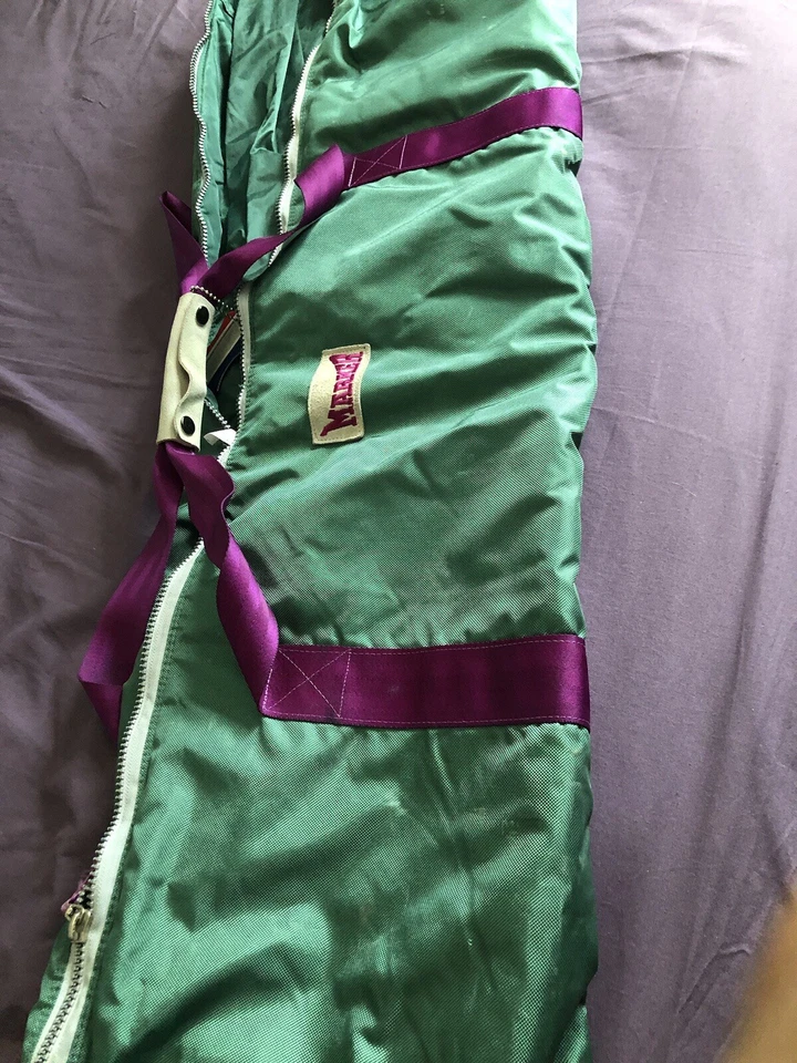 Bolsa de esquí vintage marcador verde y púrpura  Foto 2 de 4