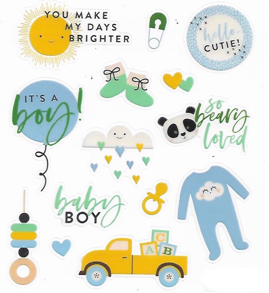 Baby Boy Scrapbook Stickers -  Singapore