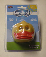 Toy Duck Headlamps For Children By Luminals, Critter's Eyes Illuminate, New