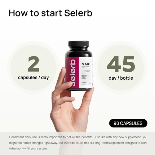 Selerb NAD+ con CoQ10, resveratrol, ácido alfa lipoico, ácido hialurónico, colágeno - Imagen 3 de 12