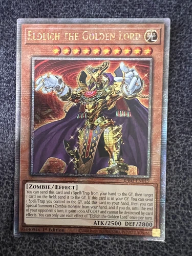 Yugioh Eldlich the Golden Lord RA01-EN019 Quarter Century Secret Rare 1st Ed LP