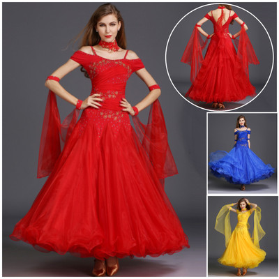 ABITO DA BALLO LISCIO STANDARD CON STRASS. BALLROOM DRESS. VALZER. FOXTROT.  GARA | eBay