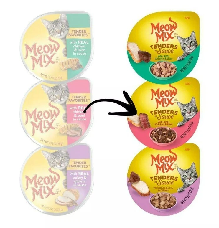 Meow Mix Tender 美味湿猫粮 - 24 杯品种包 — 第 2/4 张图片