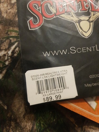 SCENT-LOK Men's 2XL Lightweight Savanna Hunting Pant Realtree Xtra Green NWT's - Picture 10 of 10