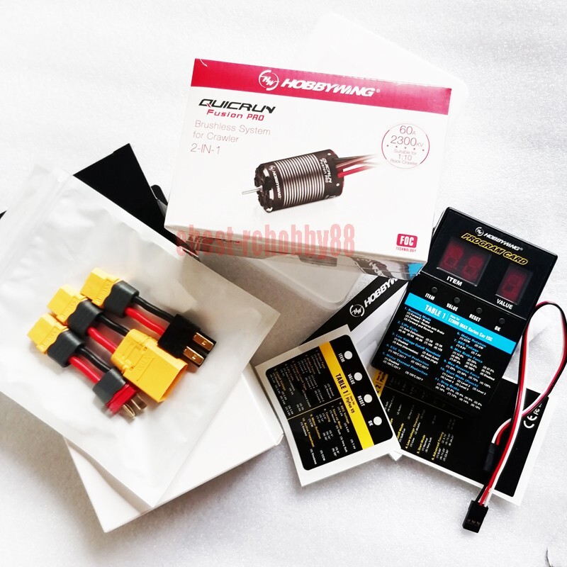 HobbyWing QuicRun 2in1 Fusion Pro 540 2300KV Motor 60A ESC +