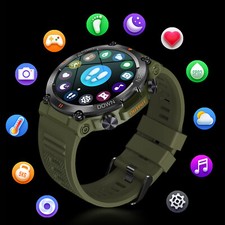 1.3 inch military smart Bluetooth call message multi-function sports watch
