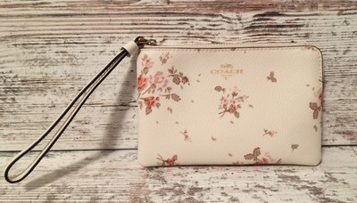 coach rose bouquet wallet